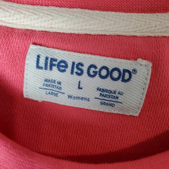 Life Is Good Womens Teaching Is A Work Of Heart LS Crew Sweatshirt Size Large - Picture 5 of 6